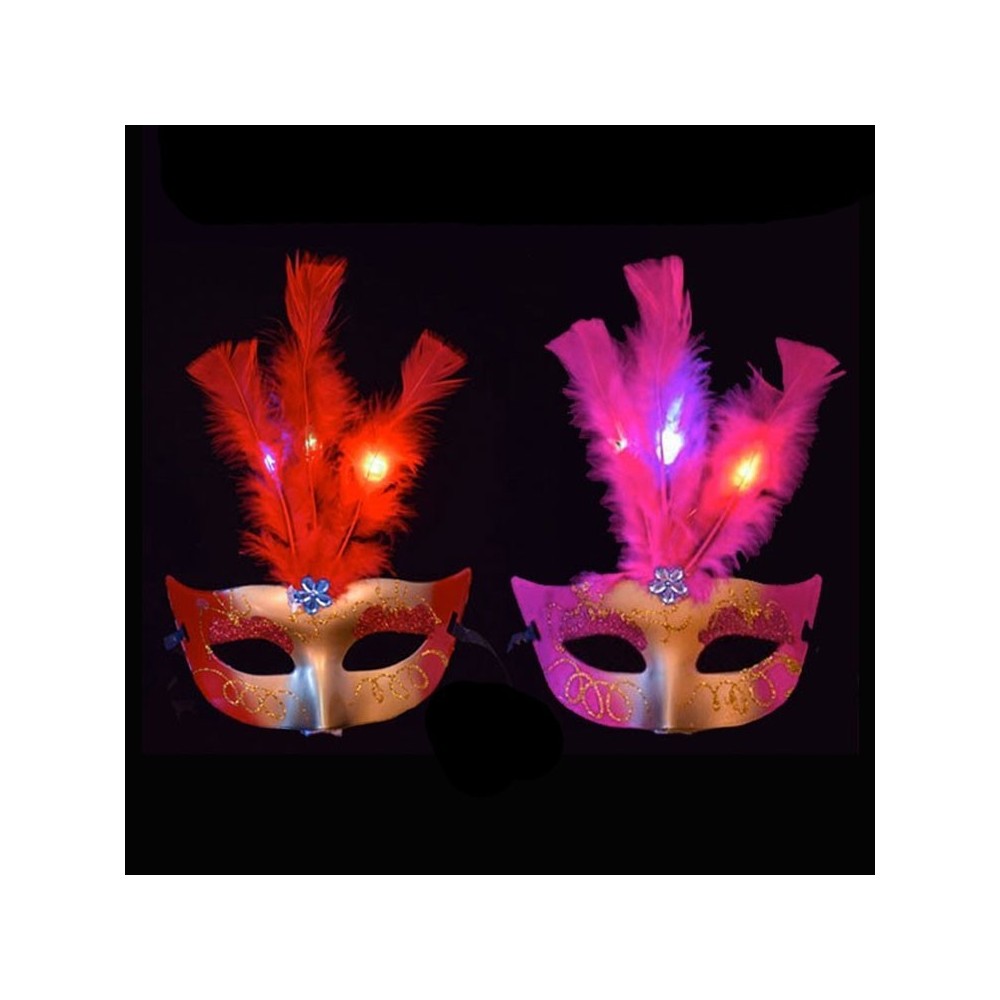 Máscaras venecianas con luz LED