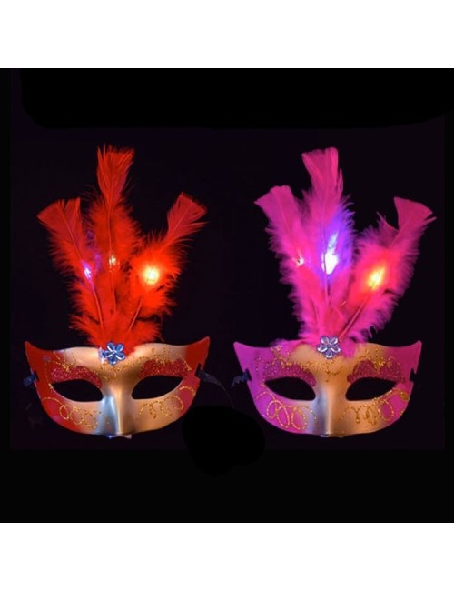 Máscaras venecianas con luz LED