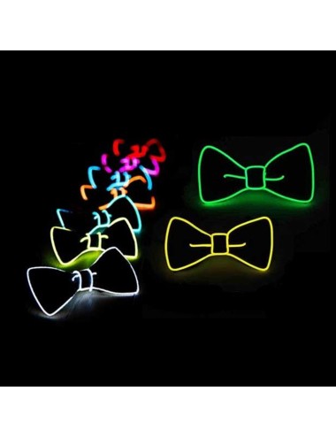 pajarita luminosa hilo led