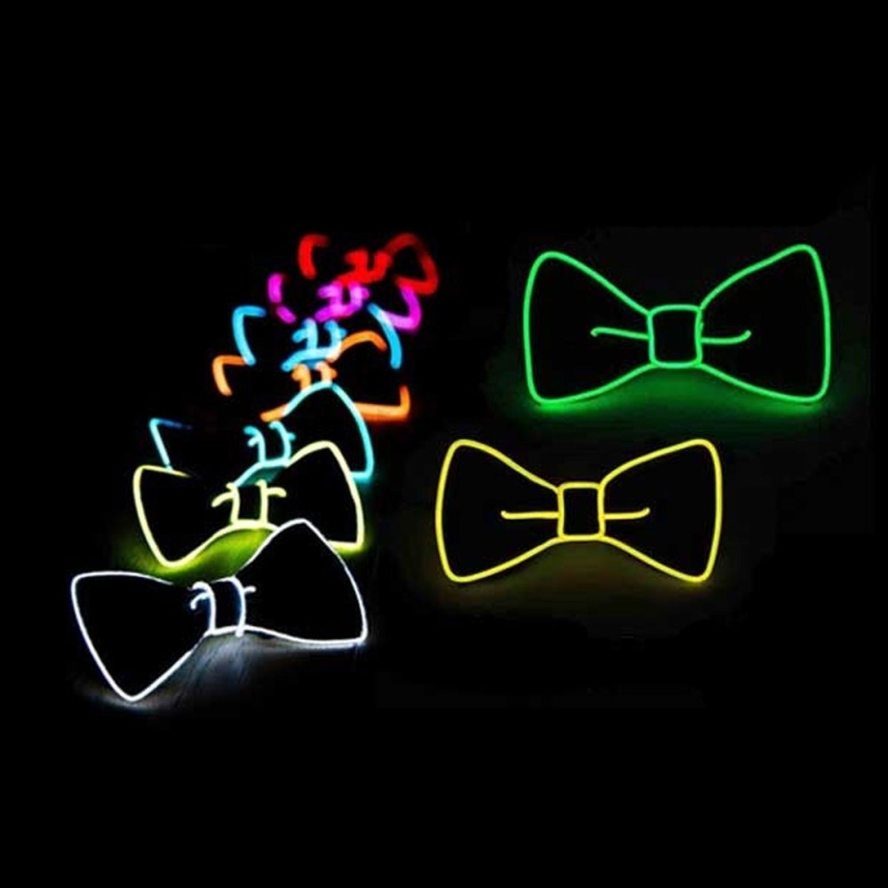 pajarita luminosa hilo led