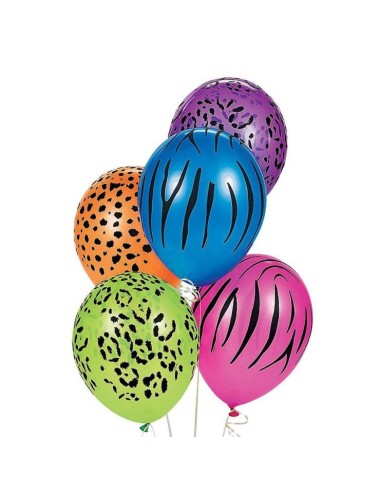 Globos LED estampado animal con botón