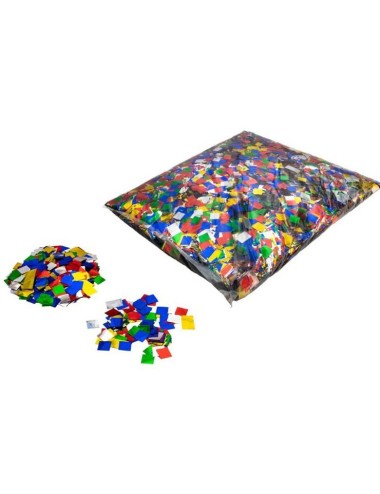 Confeti cuadrado metalizado