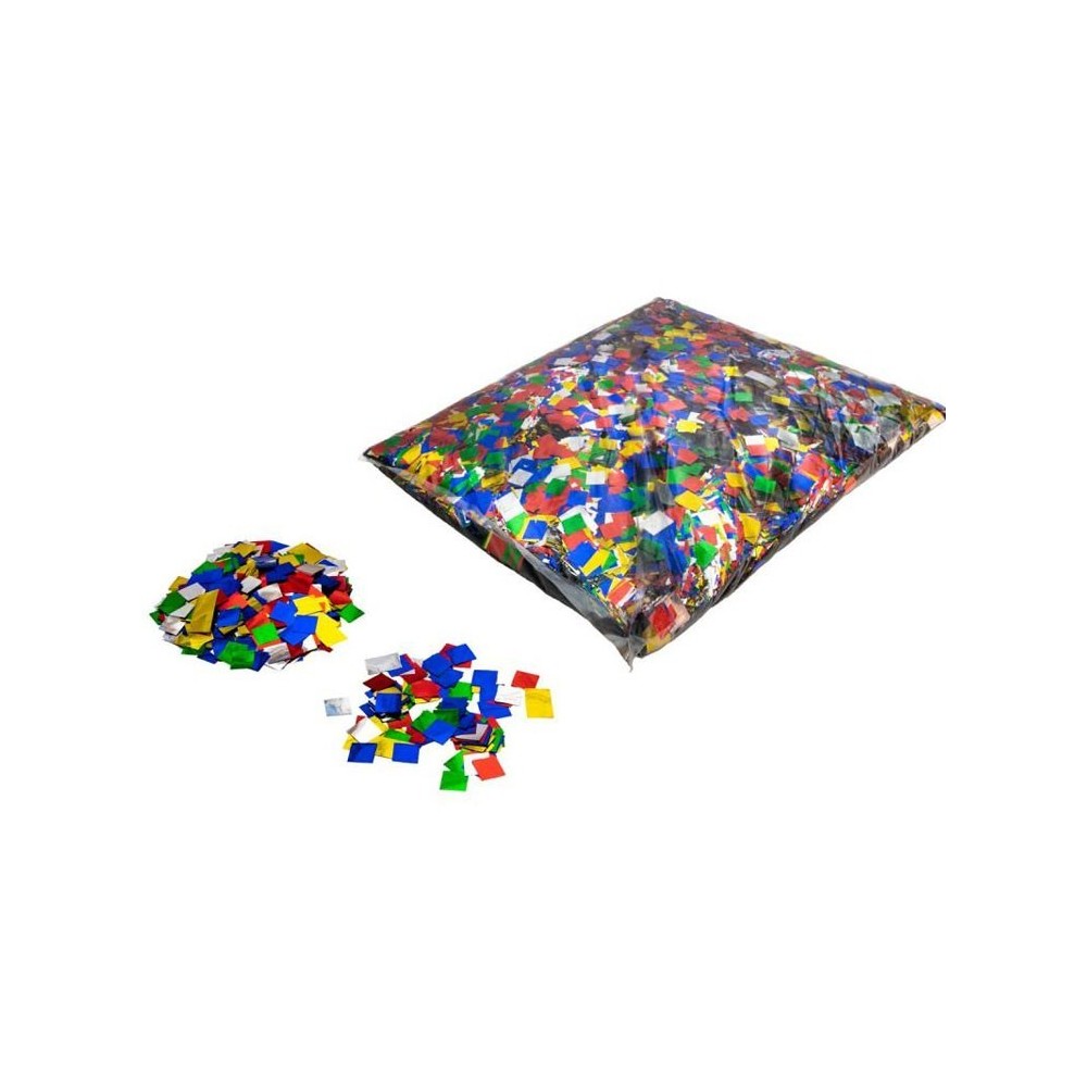 Confeti cuadrado metalizado