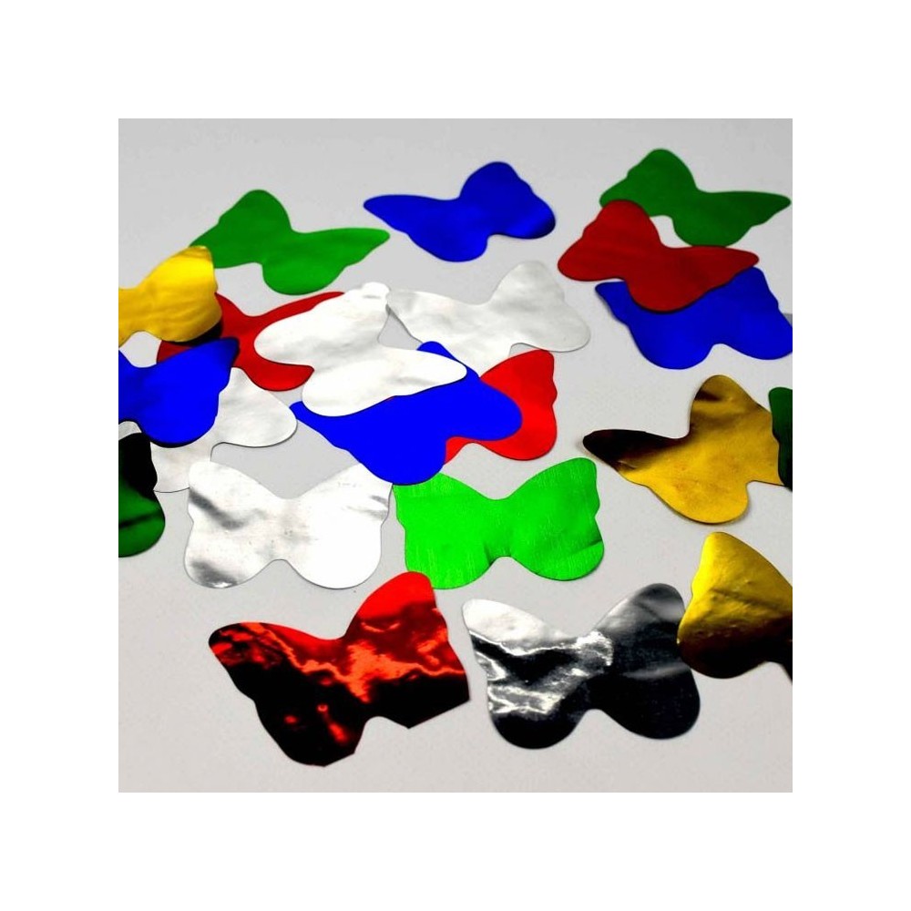 Confeti mariposas metalizadas