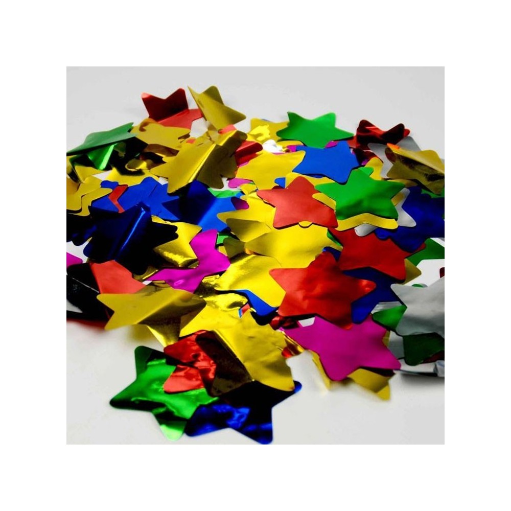 Confeti estrellas metalizadas