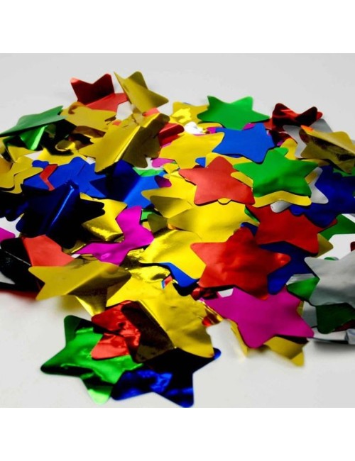 Confeti estrellas metalizadas