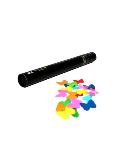 Cañón confeti mariposas manual