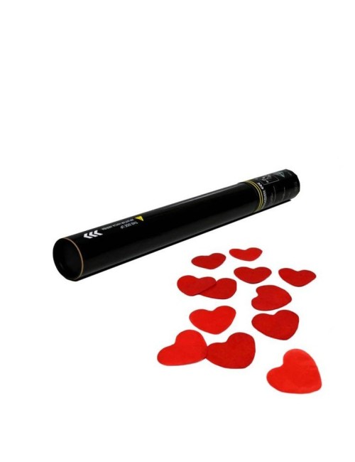 Cañón confeti corazones manual