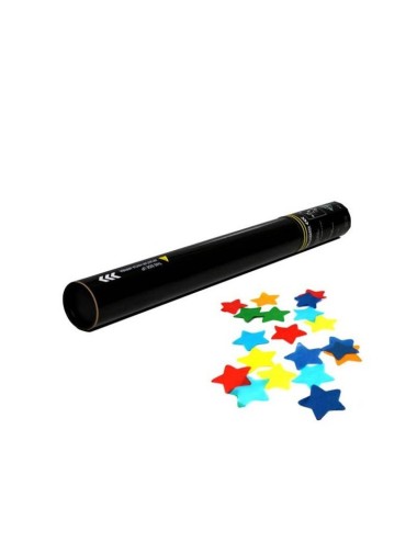 Cañón confeti estrellas manual