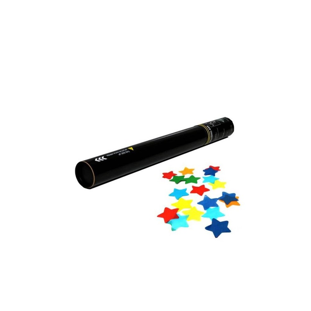 Cañón confeti estrellas manual