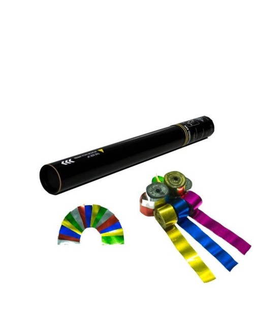 Cañón mix confeti/serpentinas metalizadas