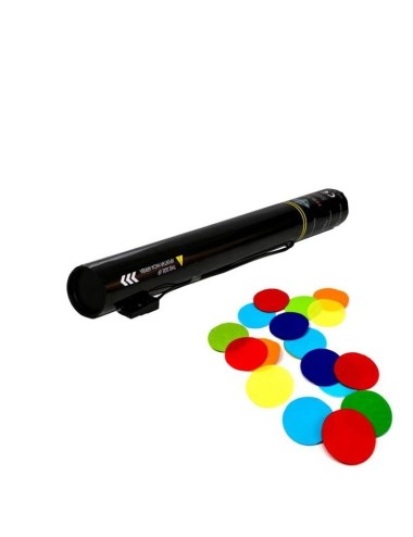 Cañón eléctrico confeti redondo papel