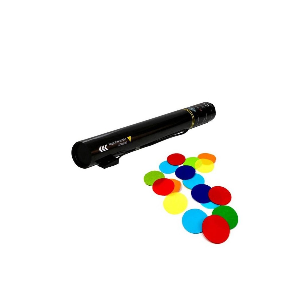 Cañón eléctrico confeti redondo papel