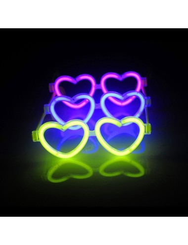 Pack Fiesta del Semáforo con Gafas Fluorescentes Aviador