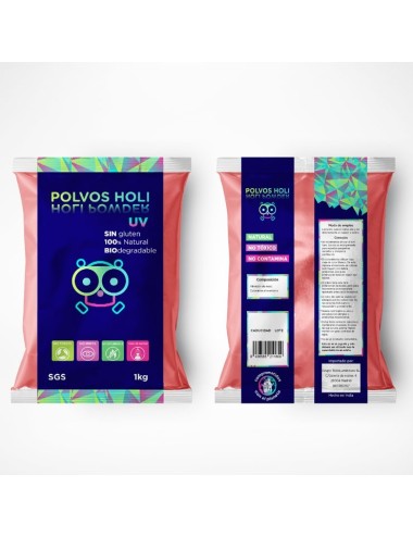 Comprar Polvos Holi de Colores de 1 kg rojo