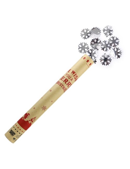 Lanzador de Confeti Nieve Brillo Metálico