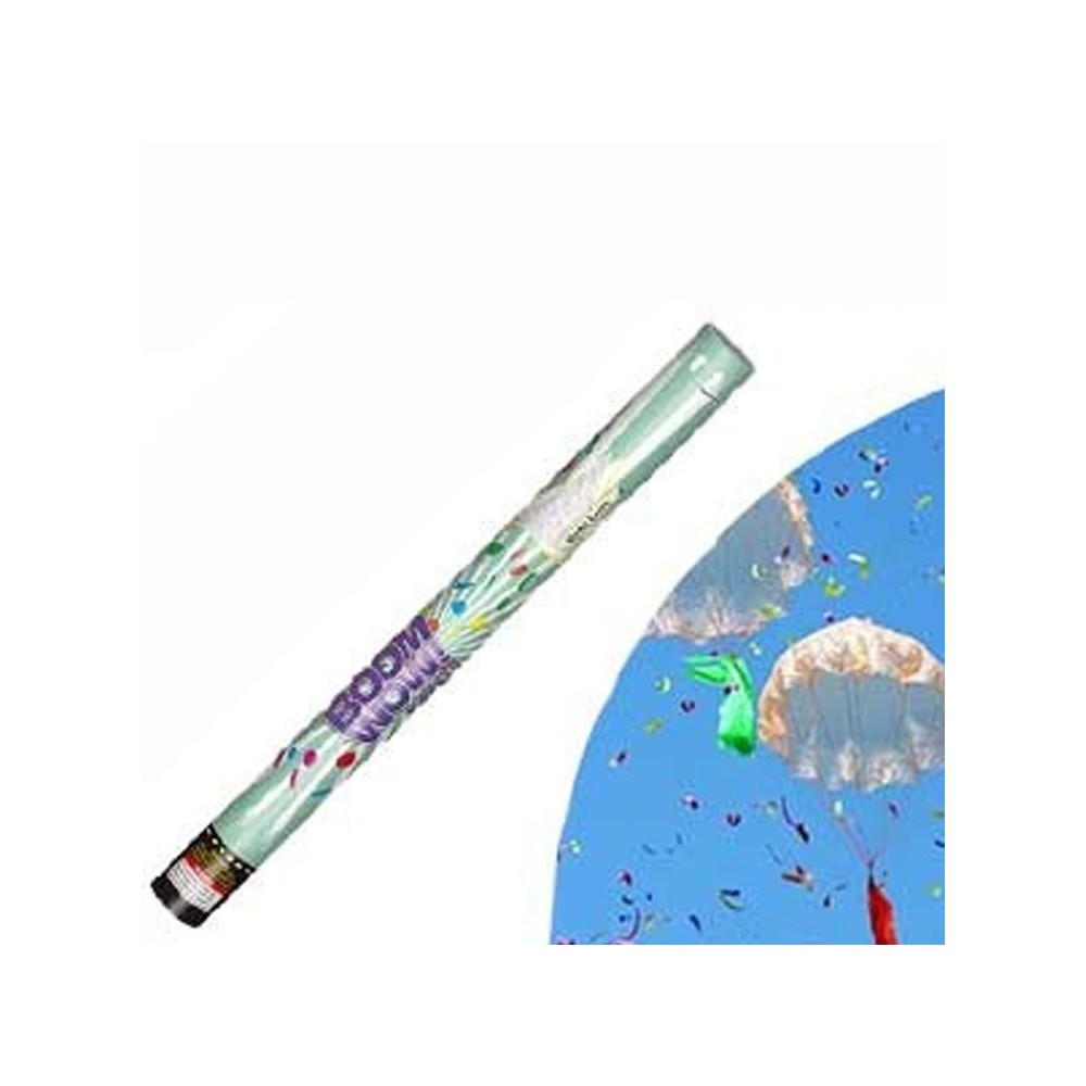 Lanzador de Confeti Paracaídas Brillo Metálico