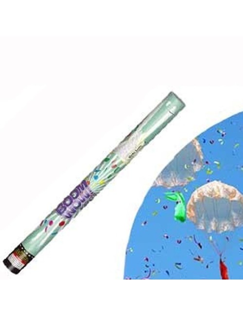 Lanzador de Confeti Paracaídas Brillo Metálico