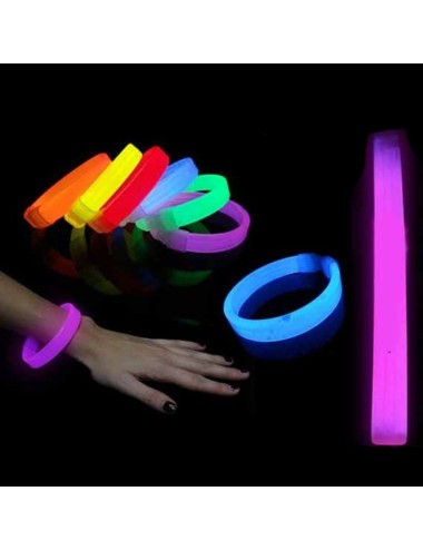 Pulseras Fluorescentes Triples