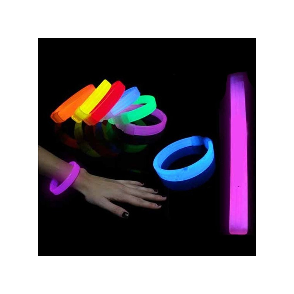 Pulseras Fluorescentes Triples