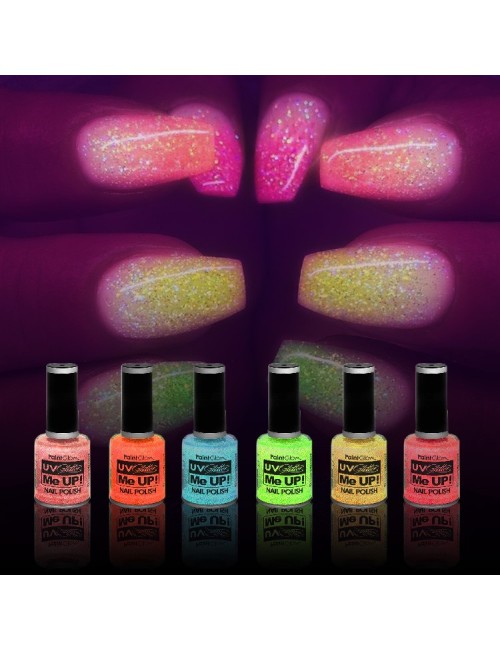 Pintauñas UV con Purpurina