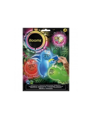 Pack Globos LED Dinosaurios