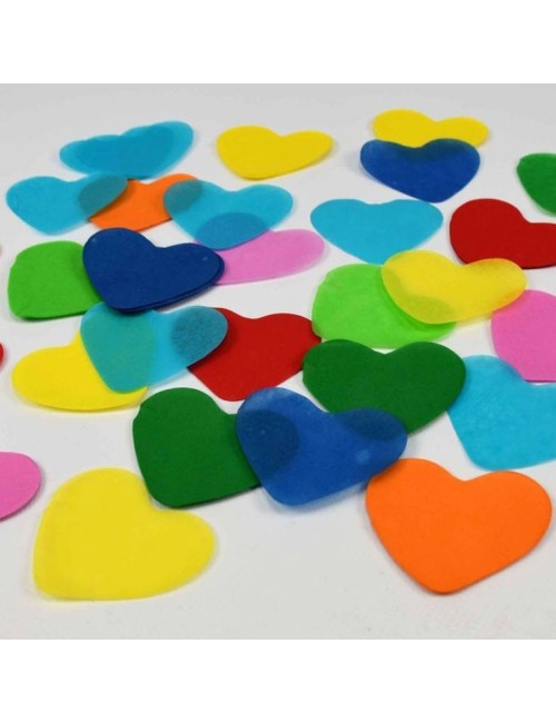 Confeti Biodegradable Papel Corazones