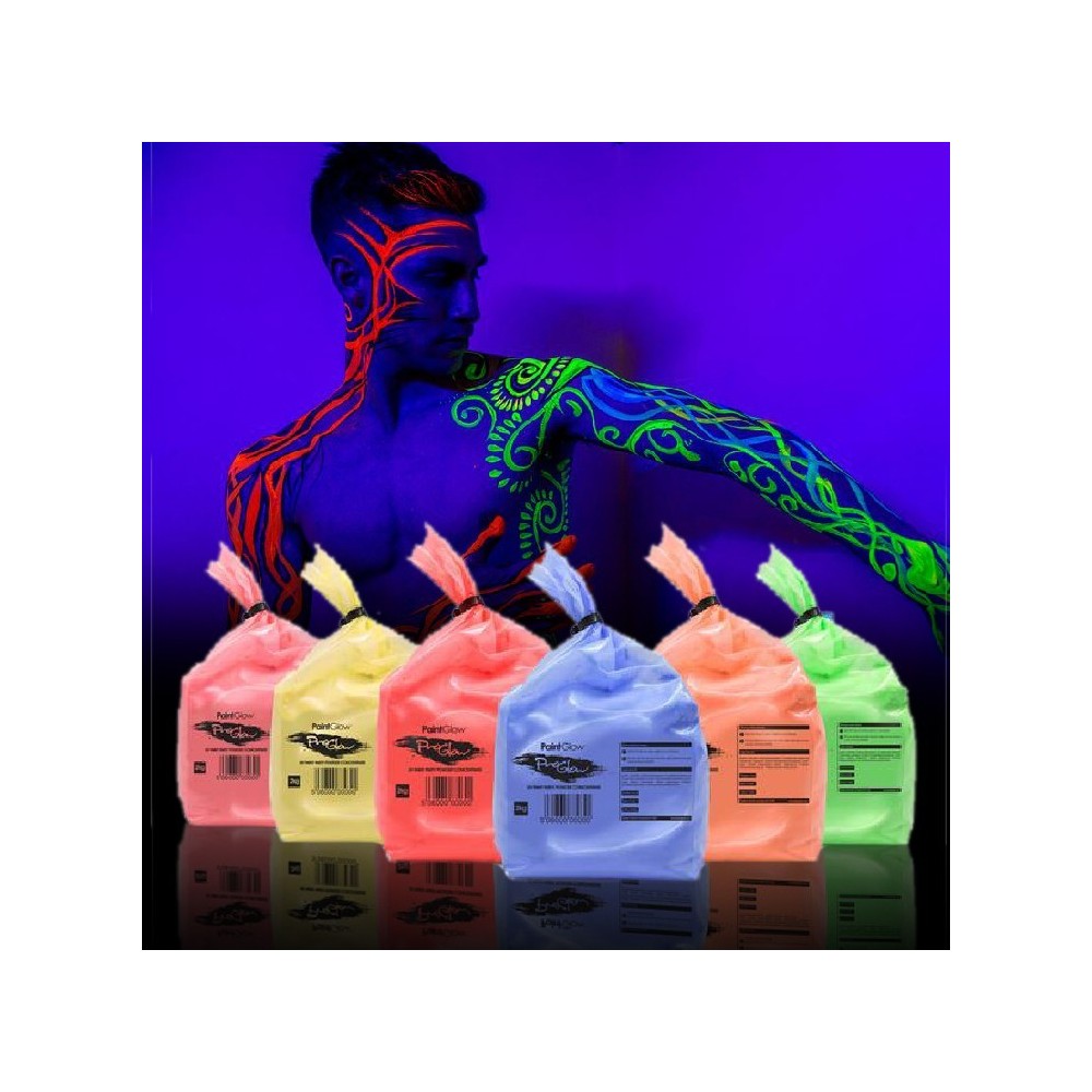 Polvos Pintura Fluorescente 2 kg