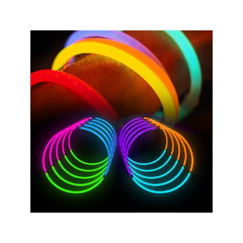 Pulseras luminosas tricolor