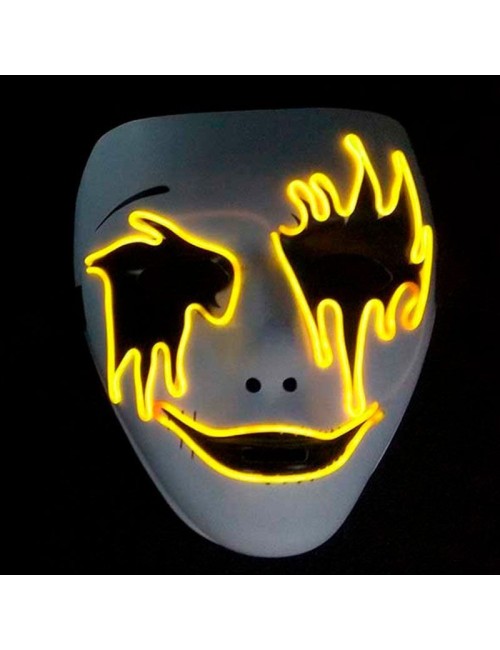 Máscara hilo neón Halloween