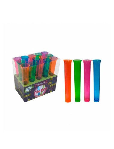 Vasos Fluorescentes Chupito Forma Probeta