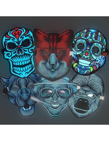 Máscara Luminosa LED con...