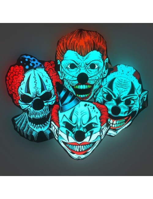 máscaras led sonido payasos