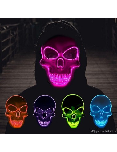 máscara led calavera