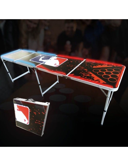 mesa led liga oficial beer pong