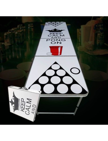 Mesa Beer Pong Keep Calm and Pong On