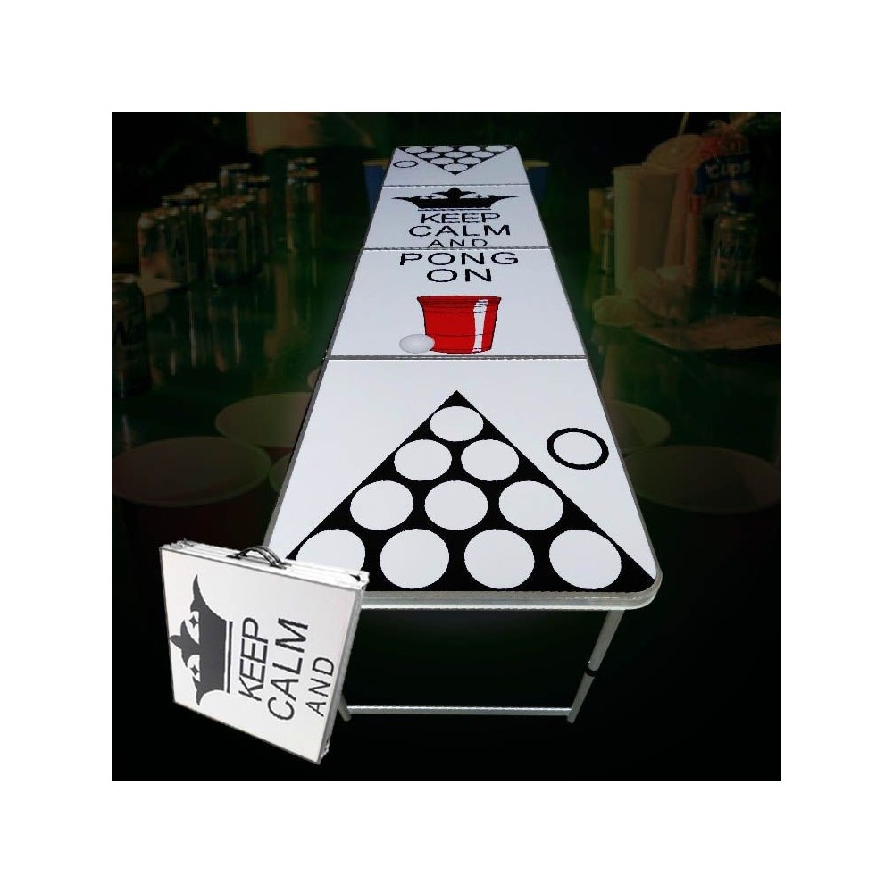 Mesa Beer Pong Keep Calm and Pong On