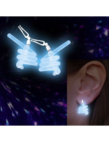 pendiente espiral azul