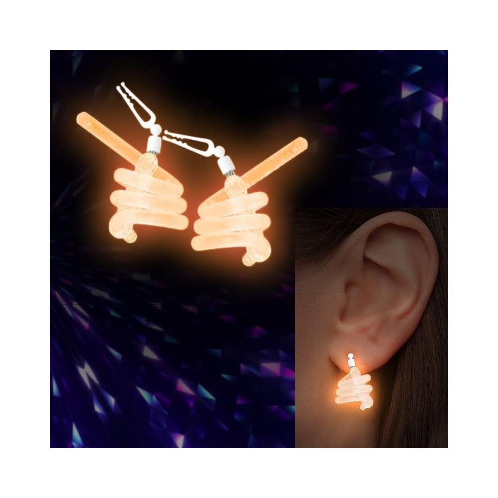 pendiente espiral naranja