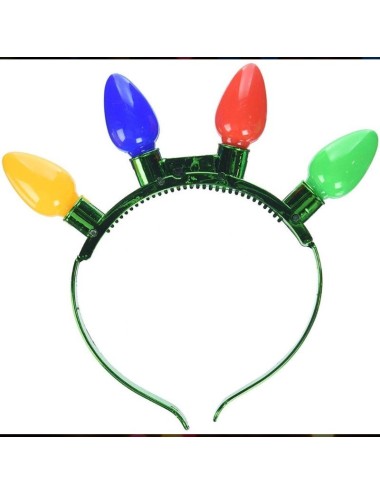 Diadema luces navidad