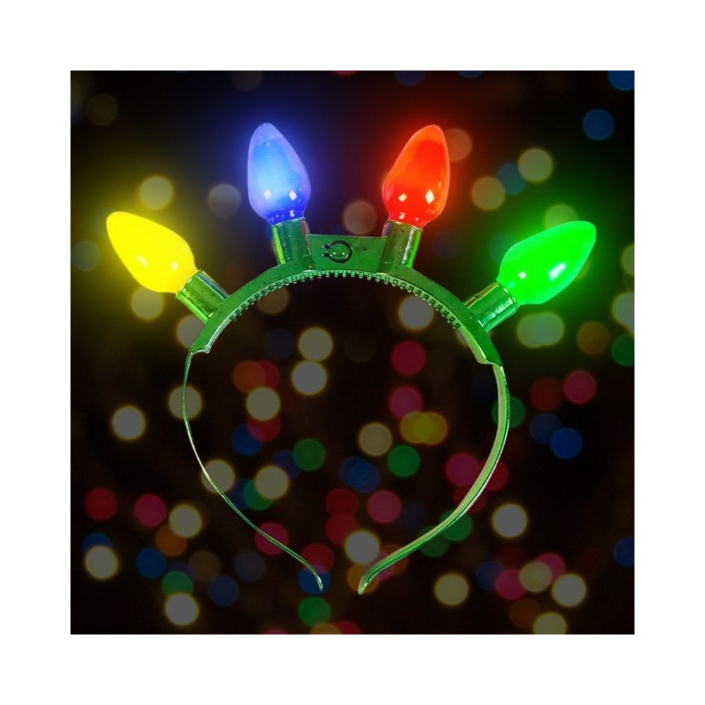 Diadema luces navidad