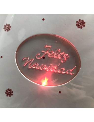 tarjeta navidad luminosa