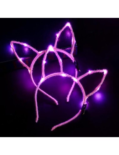 diadema led orejas rosa