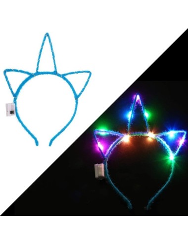 diadema led unicornio