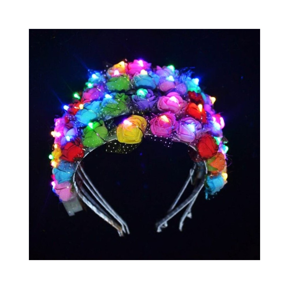 diademas luminosas flores