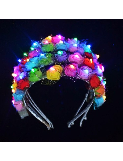 diademas luminosas flores