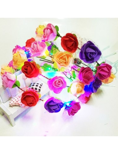diademas luminosas flores