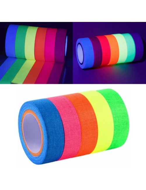 cinta adhesiva fluorescente uv