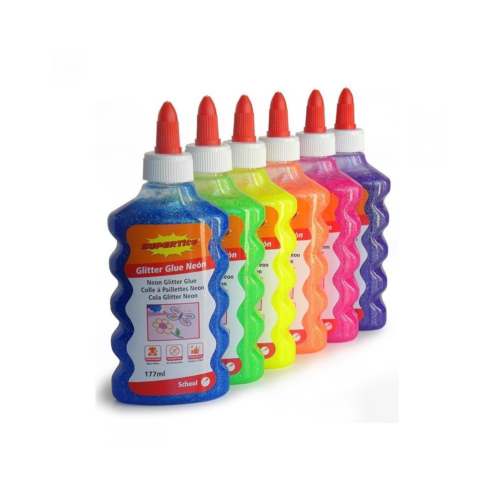 pegamento uv purpurina