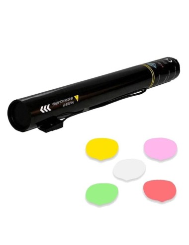 lanzador eléctrico confeti pétalos papel